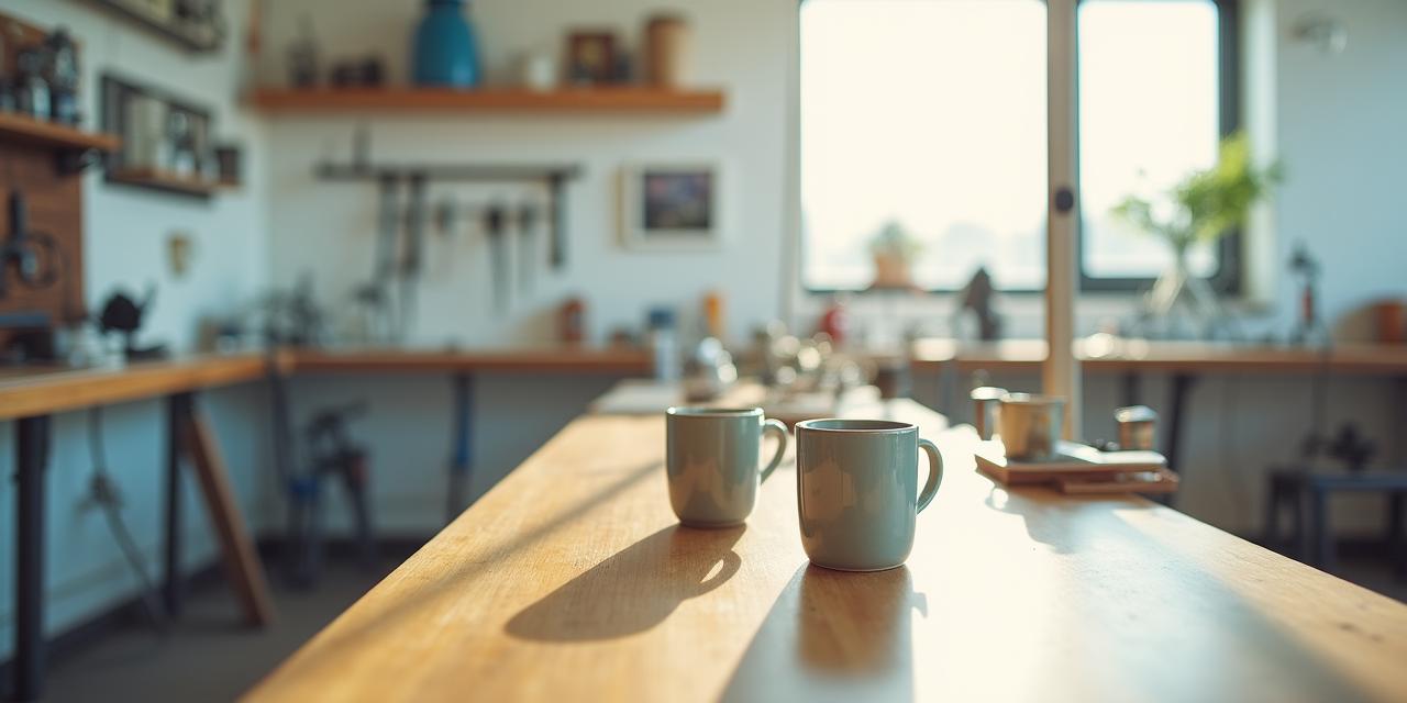 プライバシー保護を象徴する清潔感のある工房のイメージ